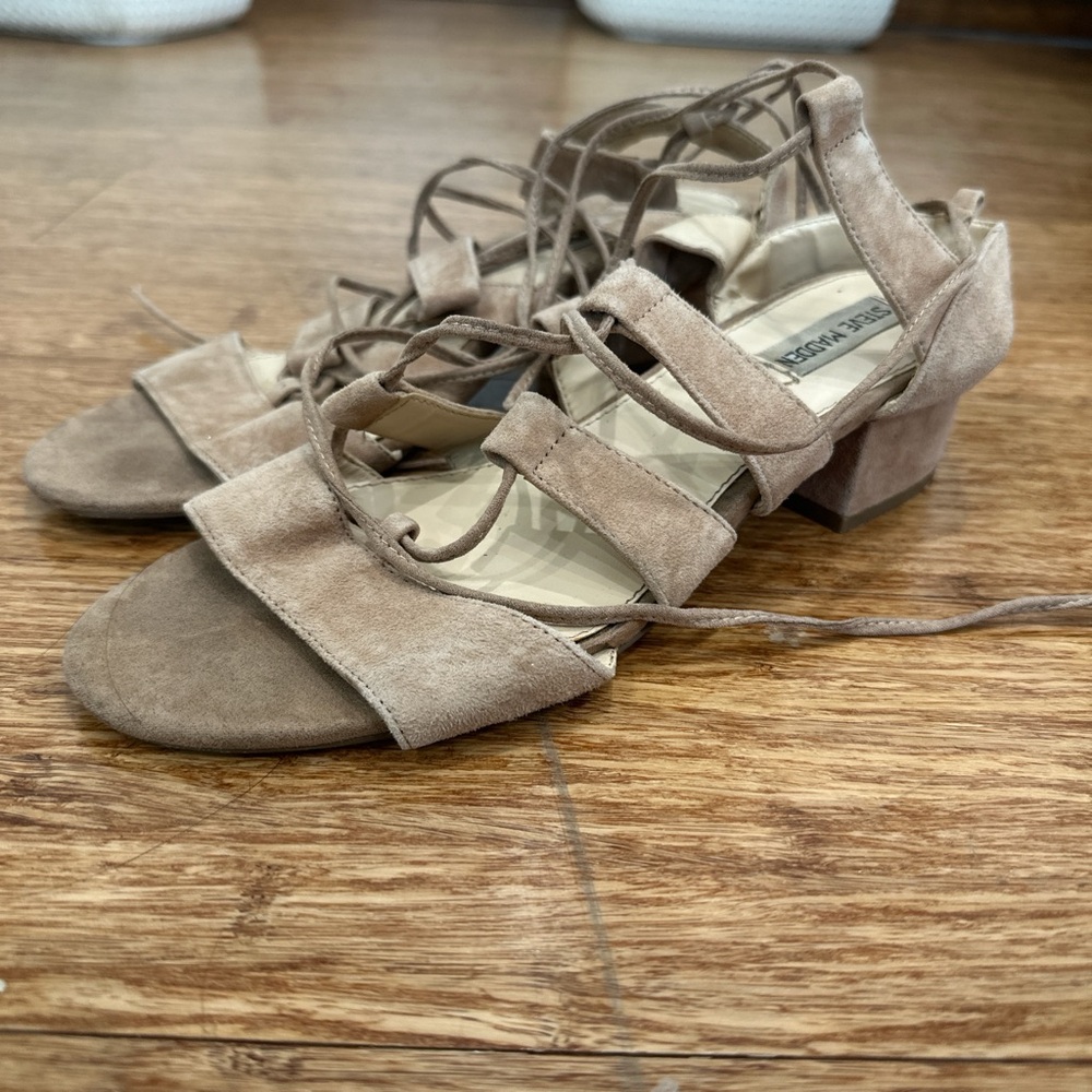 Steve Madden Women's Brown Lace-Up Sandals